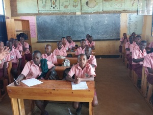 Classroom of grade 6 students.